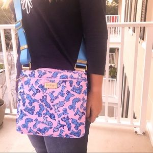 Lilly Pulitzer Ruff Night Dog Crossbody Bag NWT